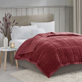 Reversible HeiQ Smart Temperature Down Alternative Blanket (Color: as Pic)